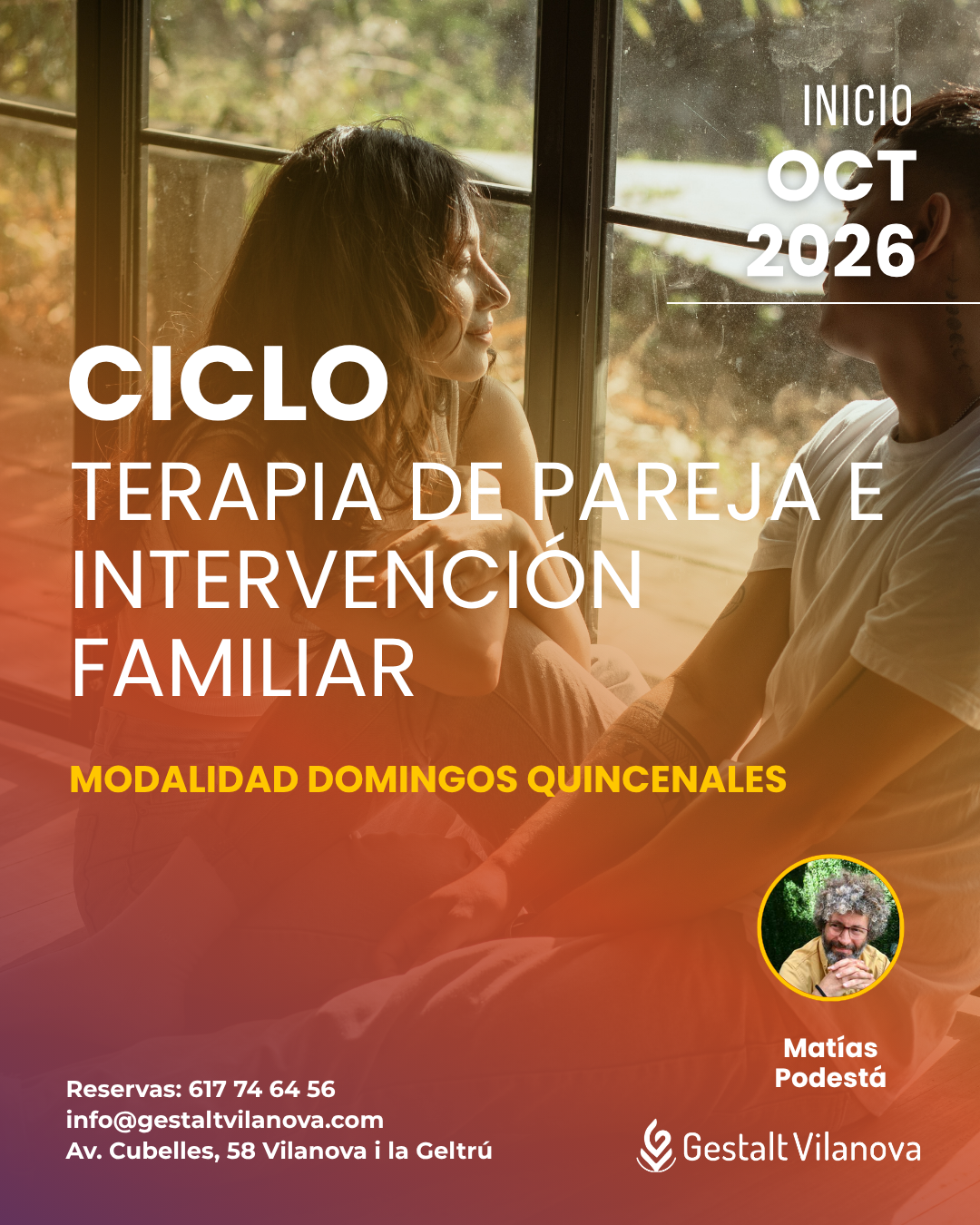 Ciclo terapia de pareja e intervención familiar